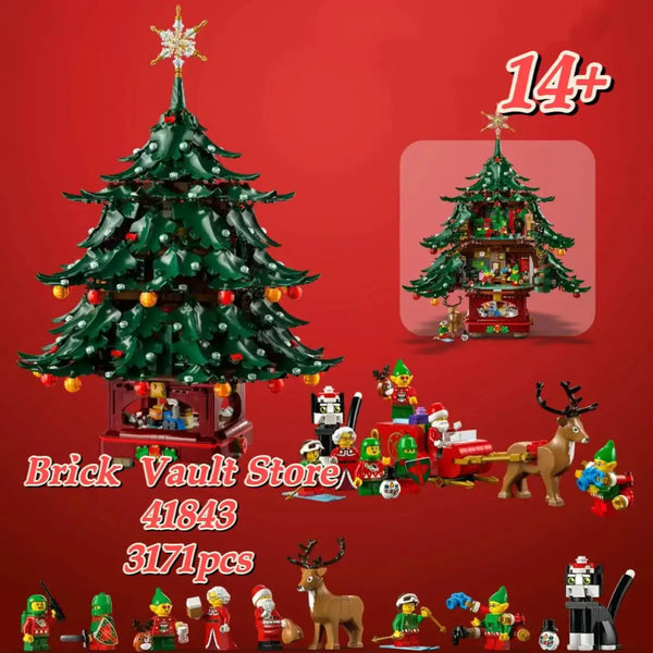 Creative 41843 Christmas Tree, Reindeer, Santa Claus Set, Christmas Gift, Birthday Gift
