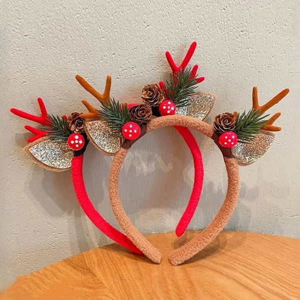 Christmas Headbands Christmas Parties Favors Decoration Supplies Xmas Gifts Photo Booth Xmas Tree Snowman Reindeer Antlers